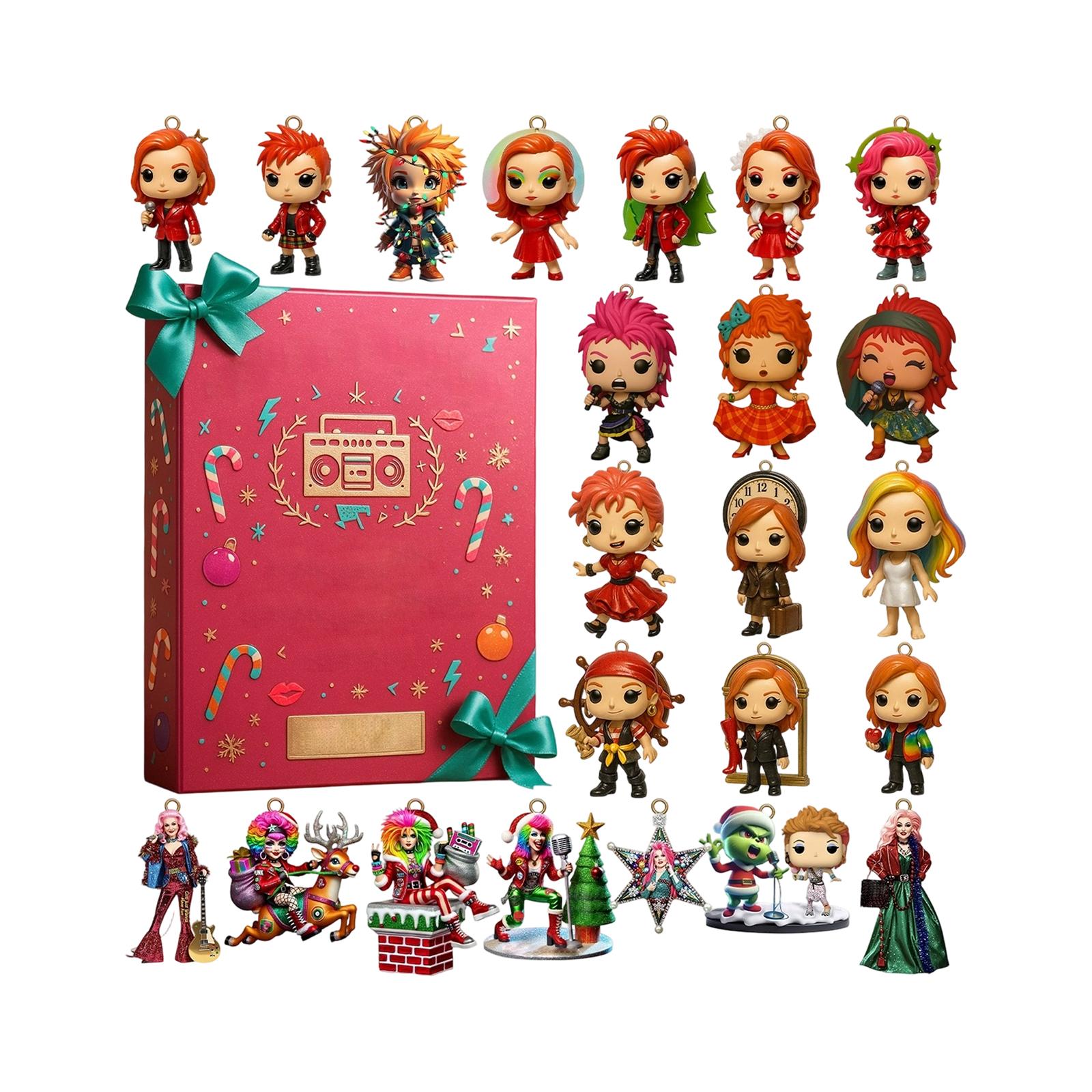 

Christmas Arrival Calendar, Spend A Happy Christmas Countdown Together, 24 Acrylic One Size