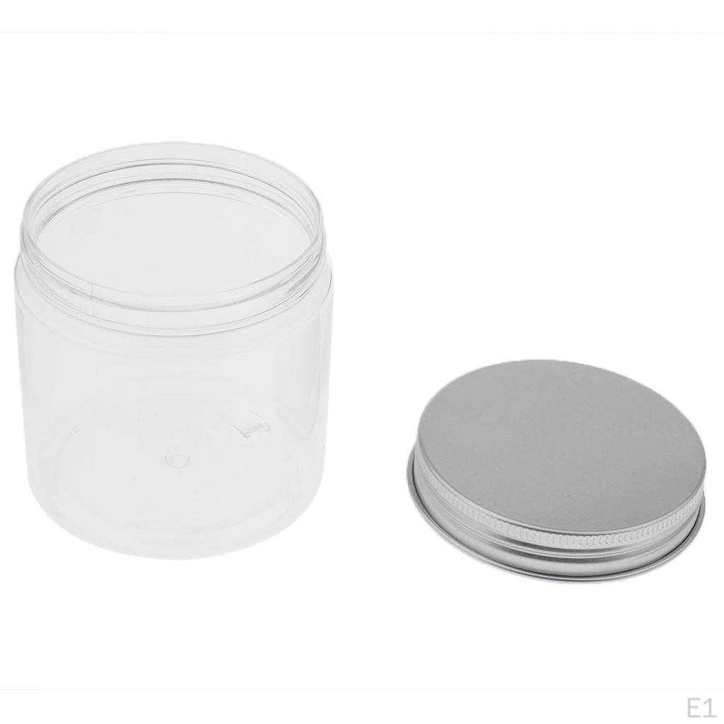 5PCS 200ML Aluminum Plastic Cosmetic Pot Jar Container Empty