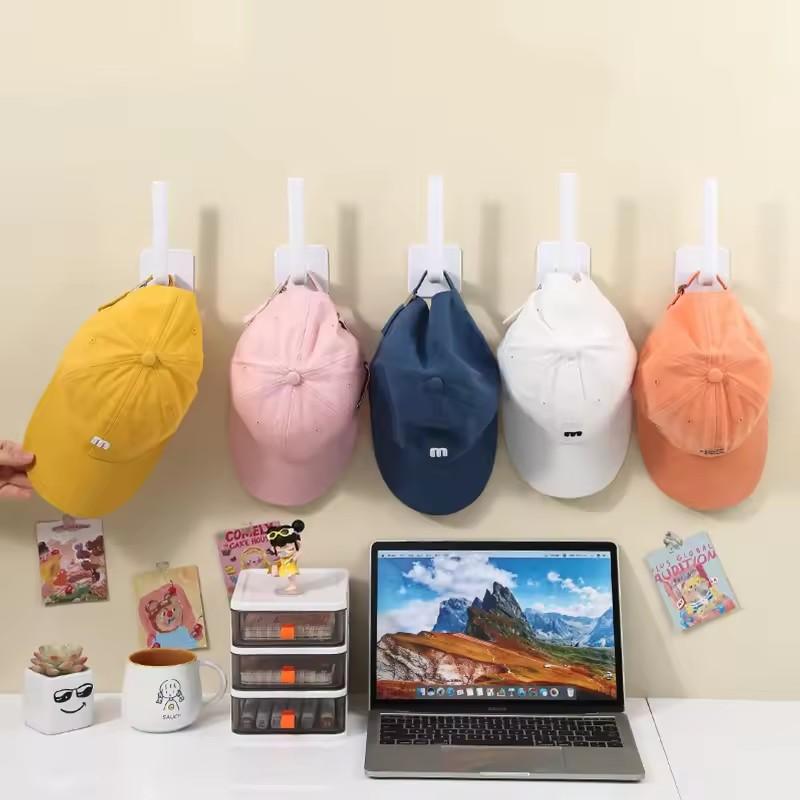 Suport pentru pălării pentru șepci de baseball Cârlige adezive pentru pălărie pentru umeraș pentru șapcă de perete Organizator pentru șapcă fără găurire Suport pentru pălărie pentru dulapul ușii