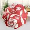 1 Stück Automatischer Faltregenschirm mit Blumenmuster - Kompaktes 8-Rippen-Design, Langlebiger Kunststoff & Eisen, Festliches Geschenk, Kompakter RegenschirmUmbrellan035