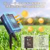 Solar-powered String Lights, 12m, Rainproof, Automatic Nighttime Illumination, 13 LED Bulbs, Warm White, PC Material, Durable, 8 Lighting Modes, USB R