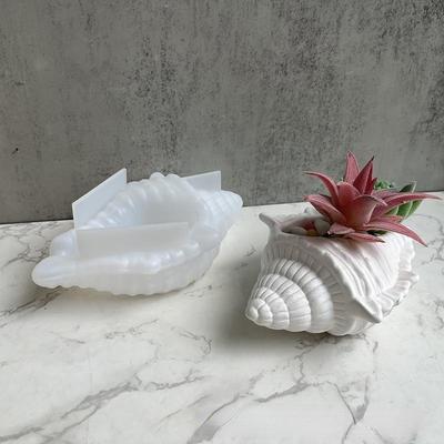 Conch Potted Flower Pot Mould Conch Jewelry Storage Box Silicone Mold Succulent Flower Pot Mold Gypsum Plaster Resin Concrete Mold for Home