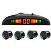 4 Parking Sensors Buzzer Car Reverse Backup Rear Radar LED System Sound Alarm Universal