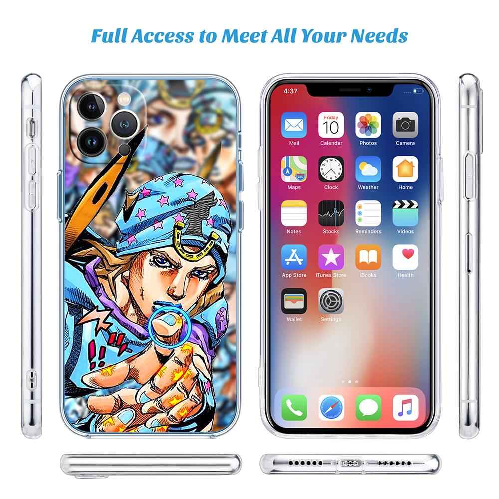 LO56 JoJos Bizarre Adventure Case for Motorola E13 E15 E20 E22 E22I E22S E30 E32 E40 E7 E7I G Plus Power Play Stylus G22 G14
