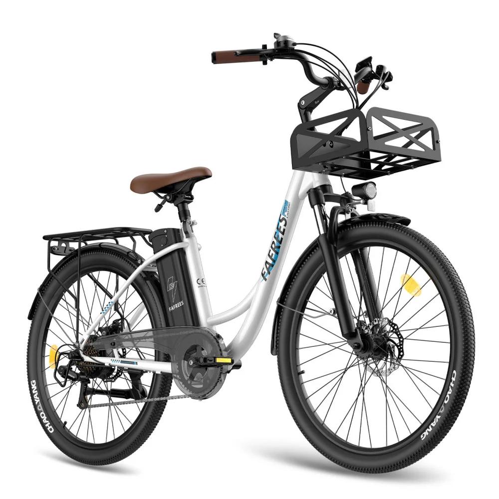 Bicicletă electrică Fafrees F26 Durabilă Ușoară, 250W, 36V 20.3Ah, Anvelopă 26"×1.95", Furcă cu suspensie, Portbagaj față, IP54, Shimano 7 viteze, Afișaj LCD color