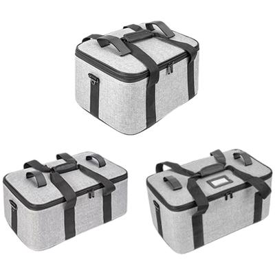 Portable Camera Bag Storage Holder Case for Photography Lighting Equipment Double Zippers Closure with Internal Dividers