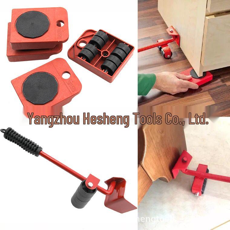 5-Piece Heavy Object Moving Kit - Household Transport Tools Set