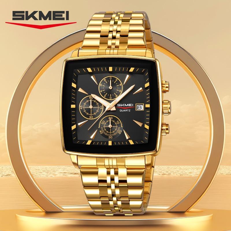 Square Men's Watch Non-Mechanical Quartz Watch Fashion Waterproof Luminous Quartz Watch
