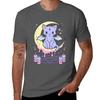 Kawaii Pastel Goth Cute Creepy Occult Cat T-Shirt PerforUnisexce Workout Short Sleeve Tee