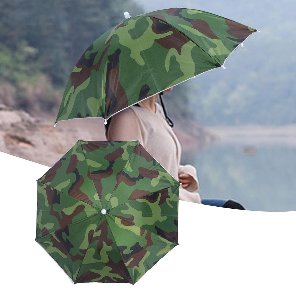 Foldable Umbrella Hat Portable Waterproof Outdoor Fishing Umbrella   for Adult