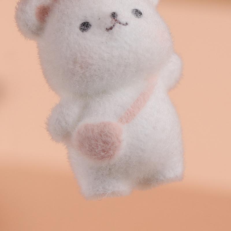 Decoración de Osito Lindo y Peludo Regalos Amantes de los Osos Mujeres Niñas Llavero de Oso Kawaii Llavero de Oso Lindo