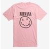 Nirvana Ροζ Χαμογελαστό T-Shirt Μέγεθος S-5XL Ανεμιστήρας Φτιαγμένο Unisex T-Shirt