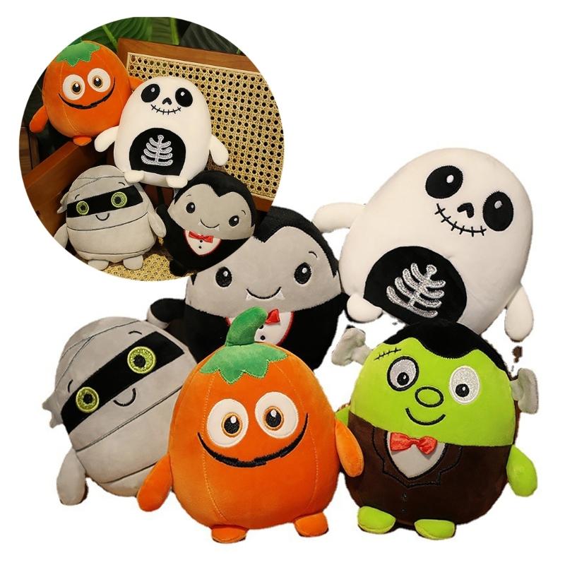 Cute Pumpkin Stuffed Toy Pillow Cushion Perfect Halloween Gift and Home Decoration