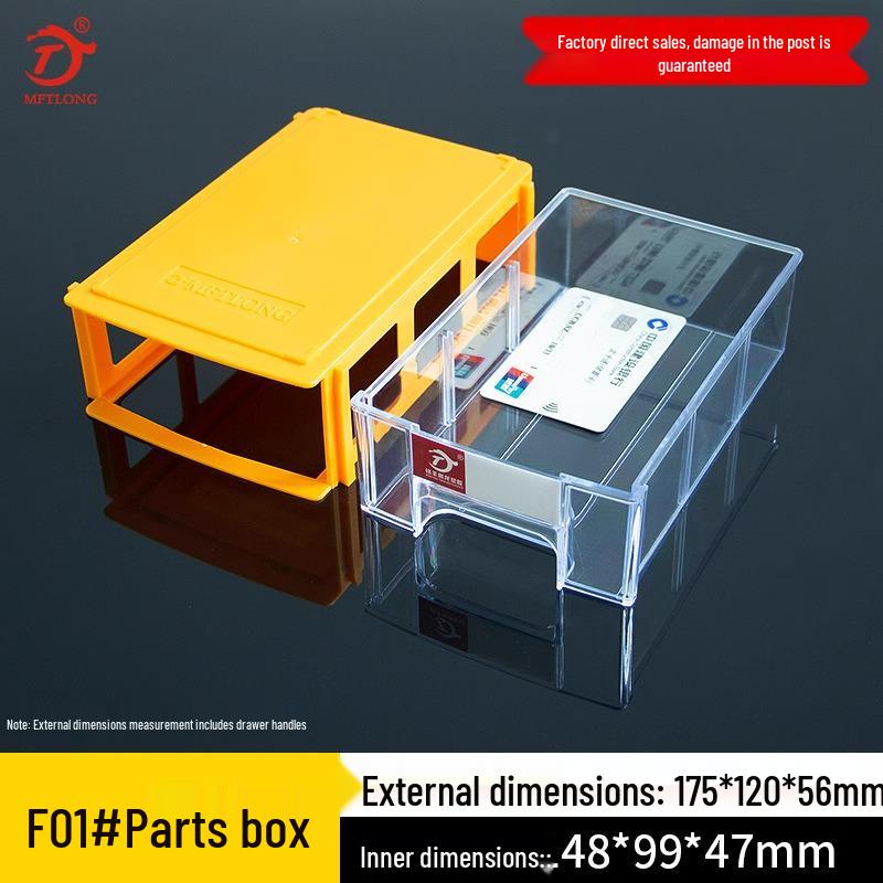 Desktop Drawer-Type Organizer Box, Thickened Storage Cabinet for Components and LEGO Bricks