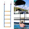 Outdoor 5 Step Boat Rope Ladder for Inflatable Boat, Kayak, Motorboat, Canoeing