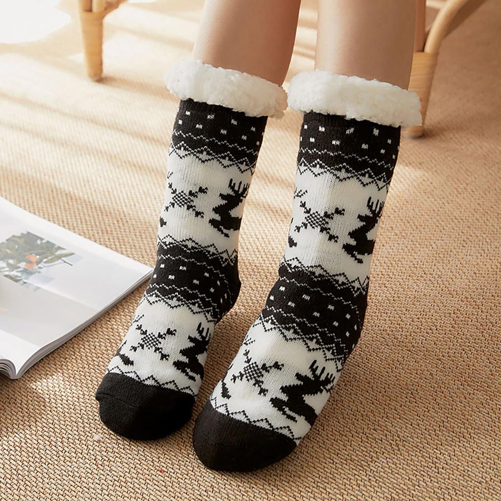 Women Keep Warm Skateboard Sock Floor Socks Snow Socks Plus Velvet Thickening