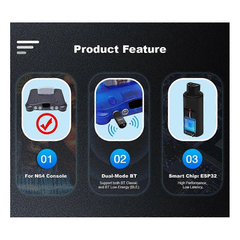 Wireless Game Controllers Adapter for 64 Console for // Game Controllers