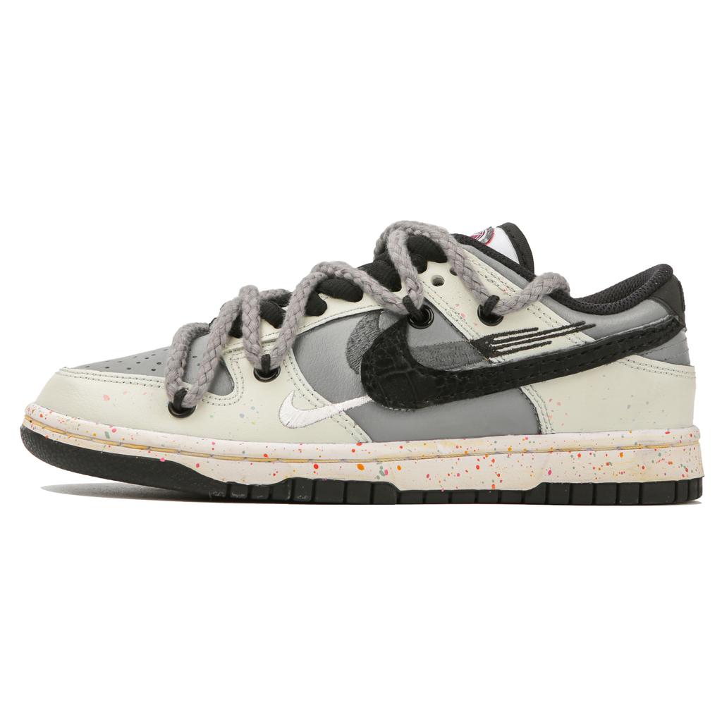 Nike Dunk Low top Skateboard Shoes Women's Gray Beige FD4623-131(Team4-)