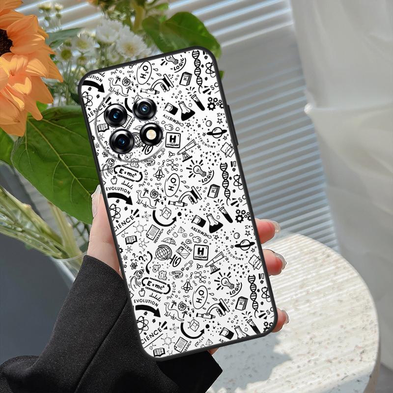 Science Chemistry Caffeine Case For OnePlus Nord 5 CE 2 3 4 Lite N20 N30 OnePlus 13T 13R 15 13 12 11 10 10T 8T 15R Cover