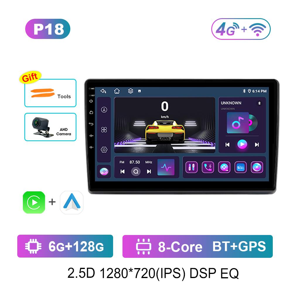 Android Intelligent System Navigation GPS for Fiat Ducato 2007 - 2015 Car Radio Multimedia player 2.5D Screen WiFi+4G Head Unit