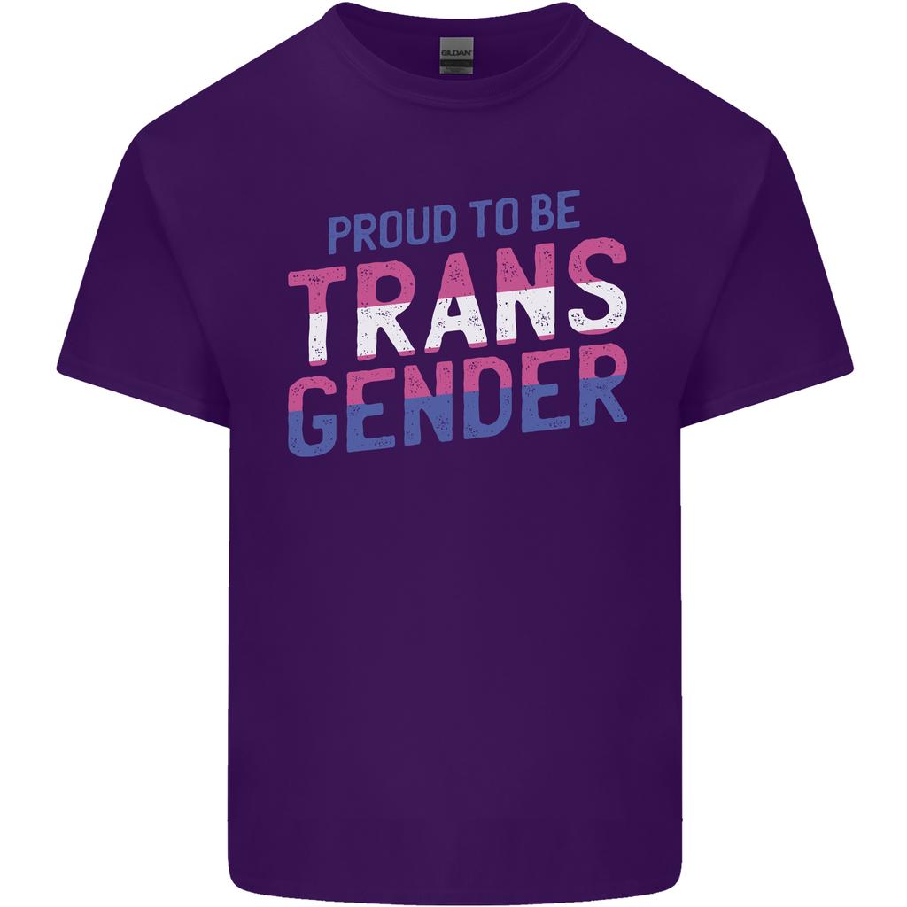 Proud to Be Transgender LGBT Unisexs Light Cotton TShirt
