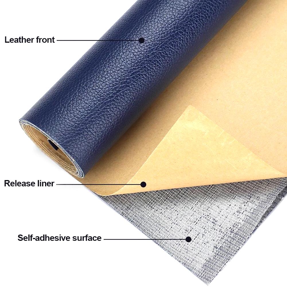 Self Adhesive Leather Stickers For Sofa Repair Patch Furniture Table Chair Sticker Seat Bag Shoe Bed Fix Pu Artificial Leather