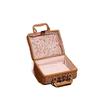 Handmade Travel Suitcase Vintage Picnic Basket Cosmetic Sundries Organizer Gift Box  Makeup