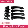 For Chrysler 300 300C 2005 2006 2007 2008 2009 2010 Gloss Black Door Handle Cover Protective Trim Stickers Exterior