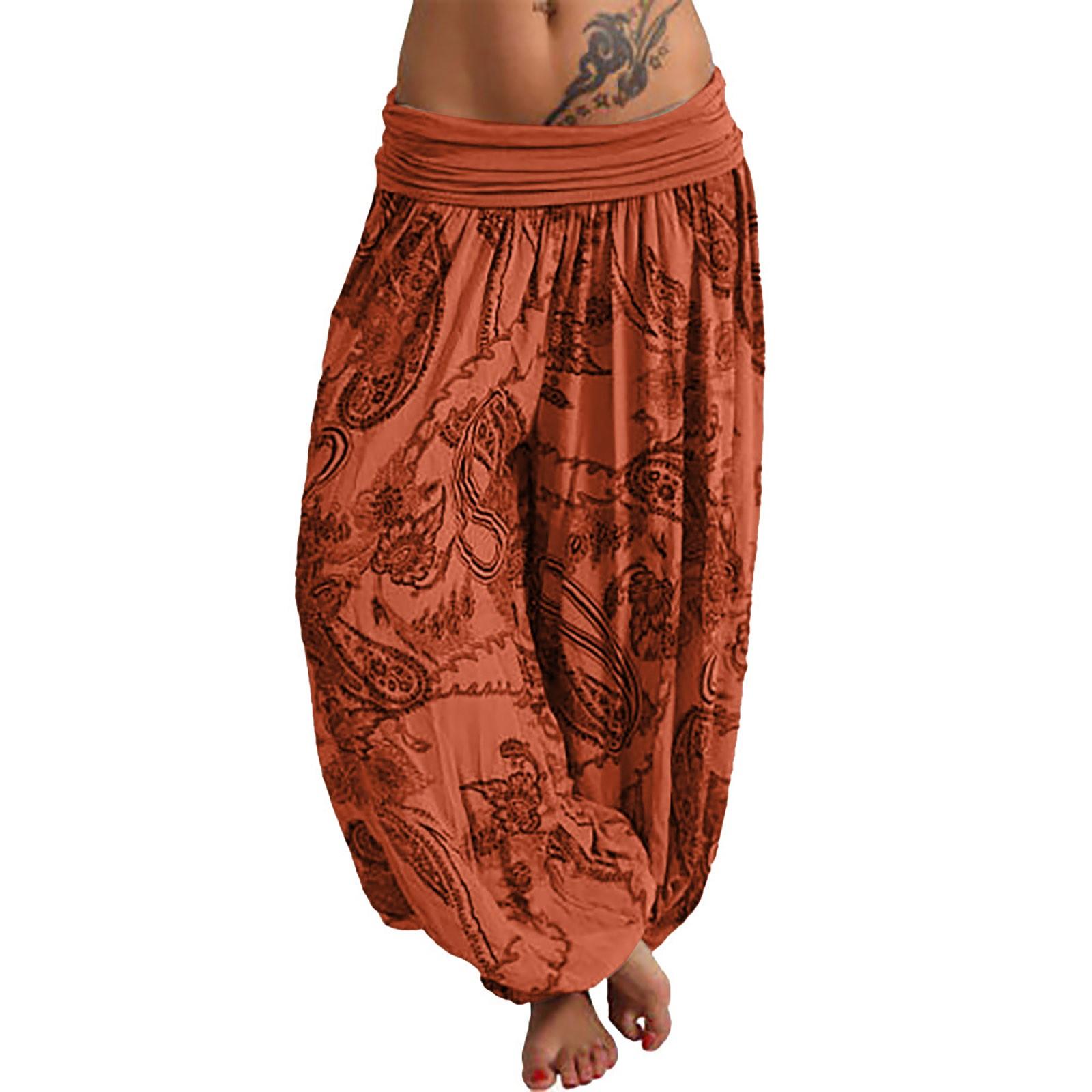 

Женские повседневные свободные брюки больших размеров, однотонные брюки для йоги, женские брюки XXXXXL оранжевый