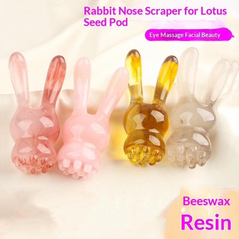 Multifunctional Resin Nose Scraping Massager Facial Scraping Massager Head Scalp Massage Comb Rib Shifting Rod Acupoint Stick