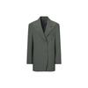 UNIQLO Solid Color Single-Breasted Blazer Women outerwear Dark-Green 447465-58