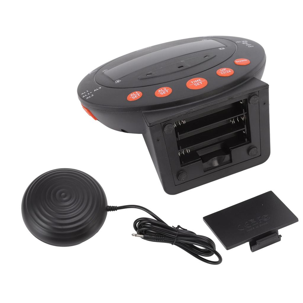Alarm Clock 110 Decibels Red Flashing Light Super Shaker Extra Loud Alarm Clock for Student Elder