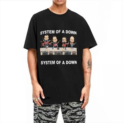 LE Pánské Dámské S.O.A.D Originální Retro Kapela Hudební Tričko System Of A Down Vintage Kulatý Límec Léto
