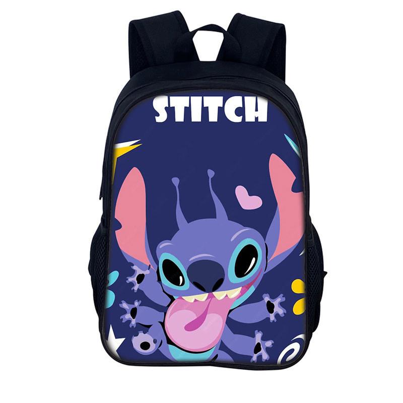 Stitch Kids Backpack With Polyester Material For Daily Use And Storage