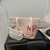 Street Style Large Tote Bag With Zipper Closure For Womens Casual Outfits