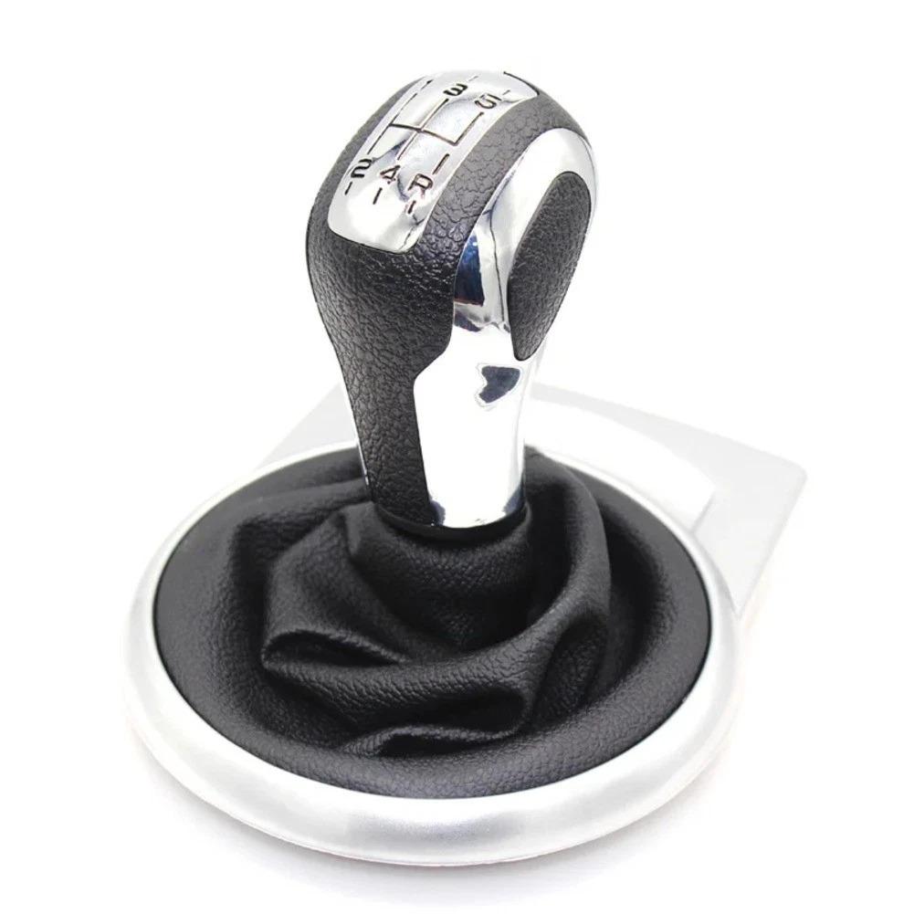 For Car Interior Black,Grey Gear Shift Knob Transmission Handle Ergonomic Grip ABS Construction Easy Installation