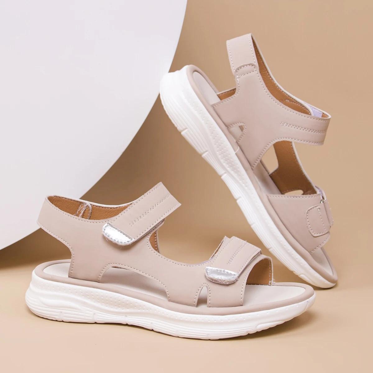 

2024 женские летние нескользящие пляжные дышащие сандалии на танкетке с открытым носком, обувь в спортивном стиле 39 розовый