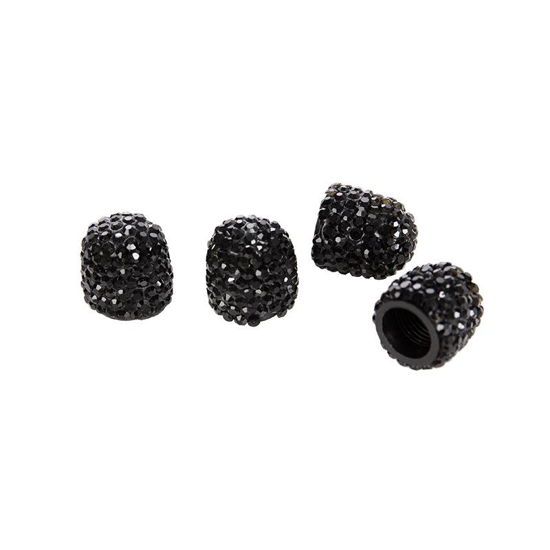 4 Pcs Diamond Valve Stem Caps Crystal Rhinestone  Universal Car Tire Valve Caps Diamond Shining Dustproof Caps Car Accessories