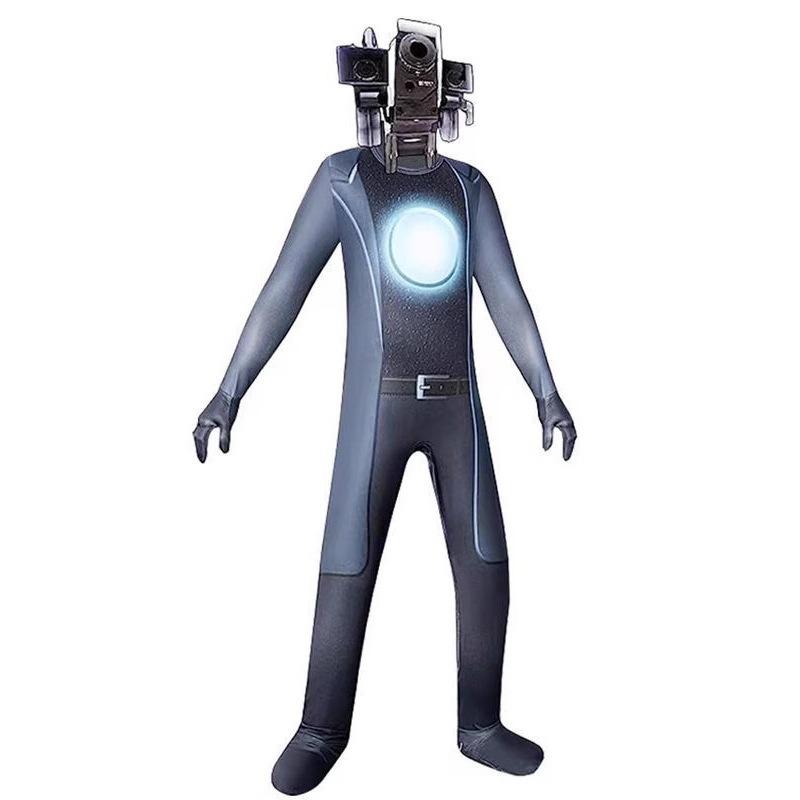 New ibidi toilet costume halloween toilet man surveillance man onesie game funny suit