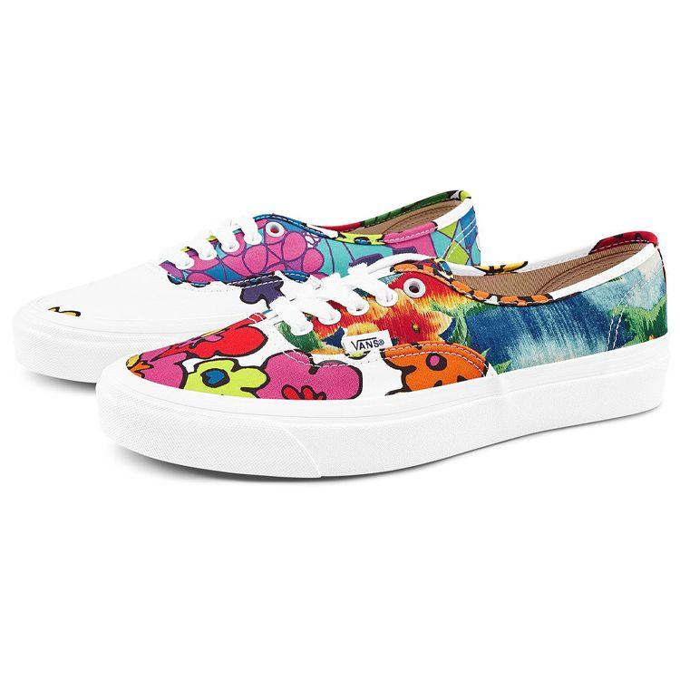 Vans Authentic 44 Dx Floral Tie-Dye Low-Top Skate Shoes Unisex Sneaker Multicolor VN0A38EN19Z