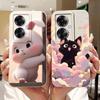 Cute Cartoon Phone Case For OPPO Reno11 F 11 11Pro 5G Soft Silicone Shockproof Cover For Oppo Reno11 Pro 11F Cases Bumpers