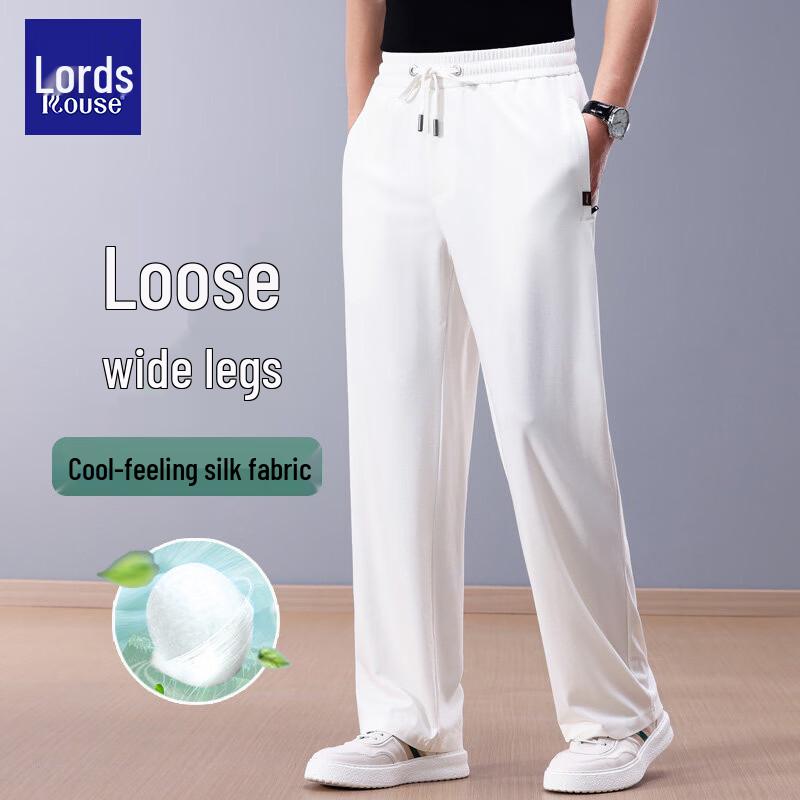 LUOZI Men's Ice Silk Straight Casual & Sport Pants