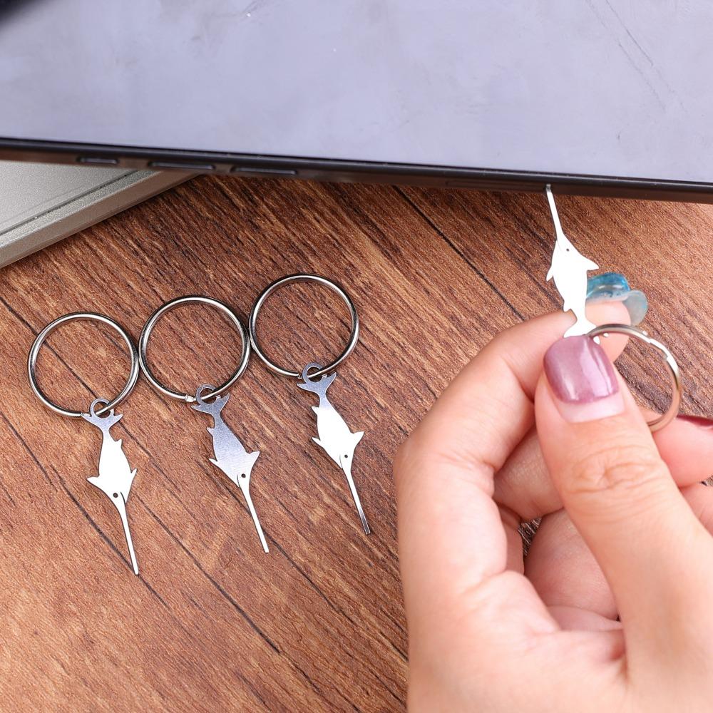 Swordfish Shape Stainless Steel Needle for Smartphone Sim Card Tray Removal Card Ejector Pin for IPhone/Xiaomi/Samsung/Huawei