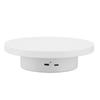 Rotating Display Stand White Plug in Remote Control Load Bearing 3kg Automatic Rotating Stand for