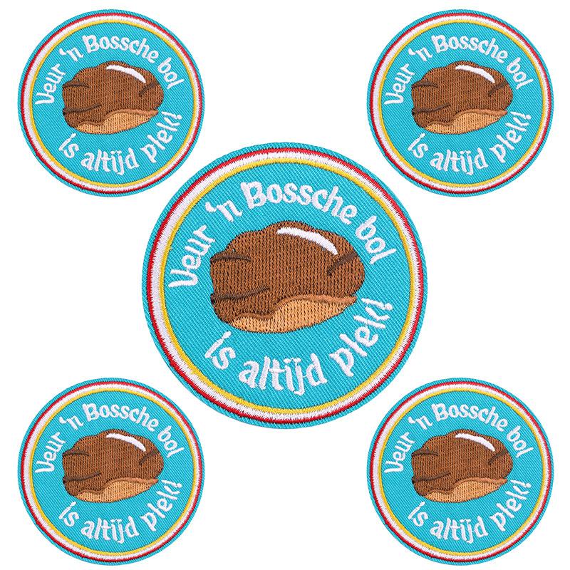 10pcs /Lots Netherland Carnival Patch Netherland Oeteldonk Emblem Full Embroidered Patches Iron On Patches For Clothing Sew Diy 