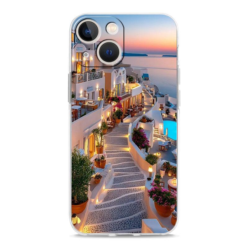 Phone Case For iPhone 17 Air Cases iPhone 16 15 12 13 14 Pro Max SE 7 8 Plus iPhone11 Cover NYC New York City seaside scenery