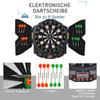 Dart Board Set, Electronic Dartboard with LED Digital Score Display, Soft Tip Darts, 27 Games, Speaker Sound