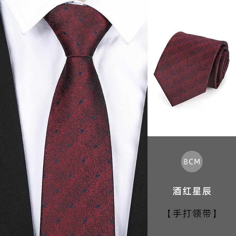 Tie Men'S Dress Business Handsome Blue Strip Zipper Professional Wedding Groom Korean Version Zipper Hand Tie