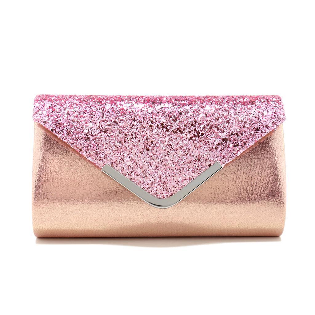 Glitter Bling,Shiny Elegant And Fashionable Envelope Clutch Bag, Party Wedding Handbag For Women Dinner Bag