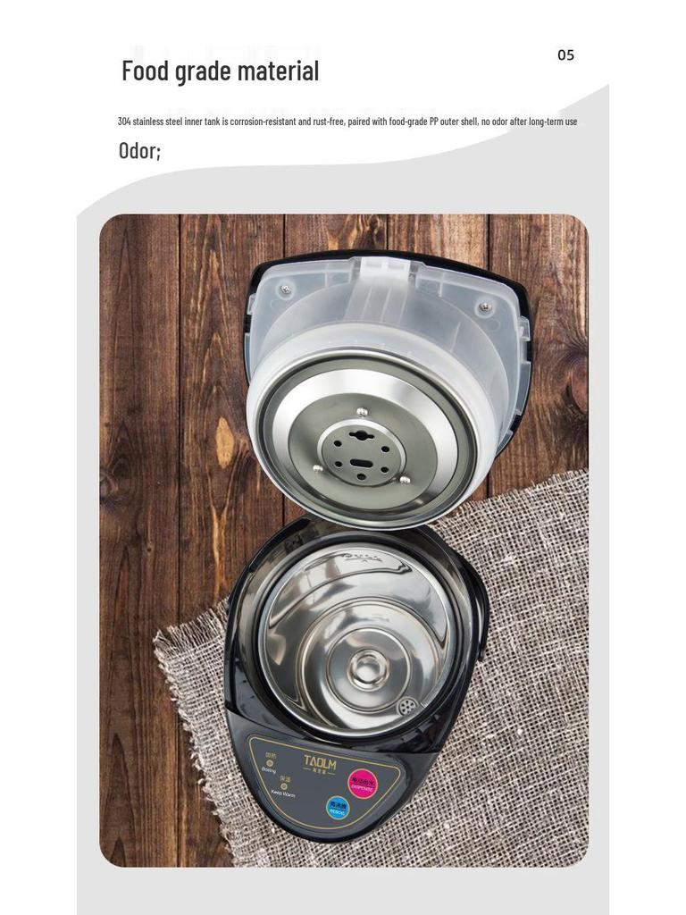 Intelligenter 5,8L Elektrischer Warmwasserbereiter Wasserkocher mit Trockengehschutz und Thermostatischer Isolierung